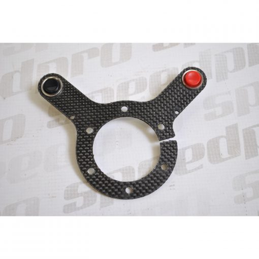 Button holder – two buttons – CARBON