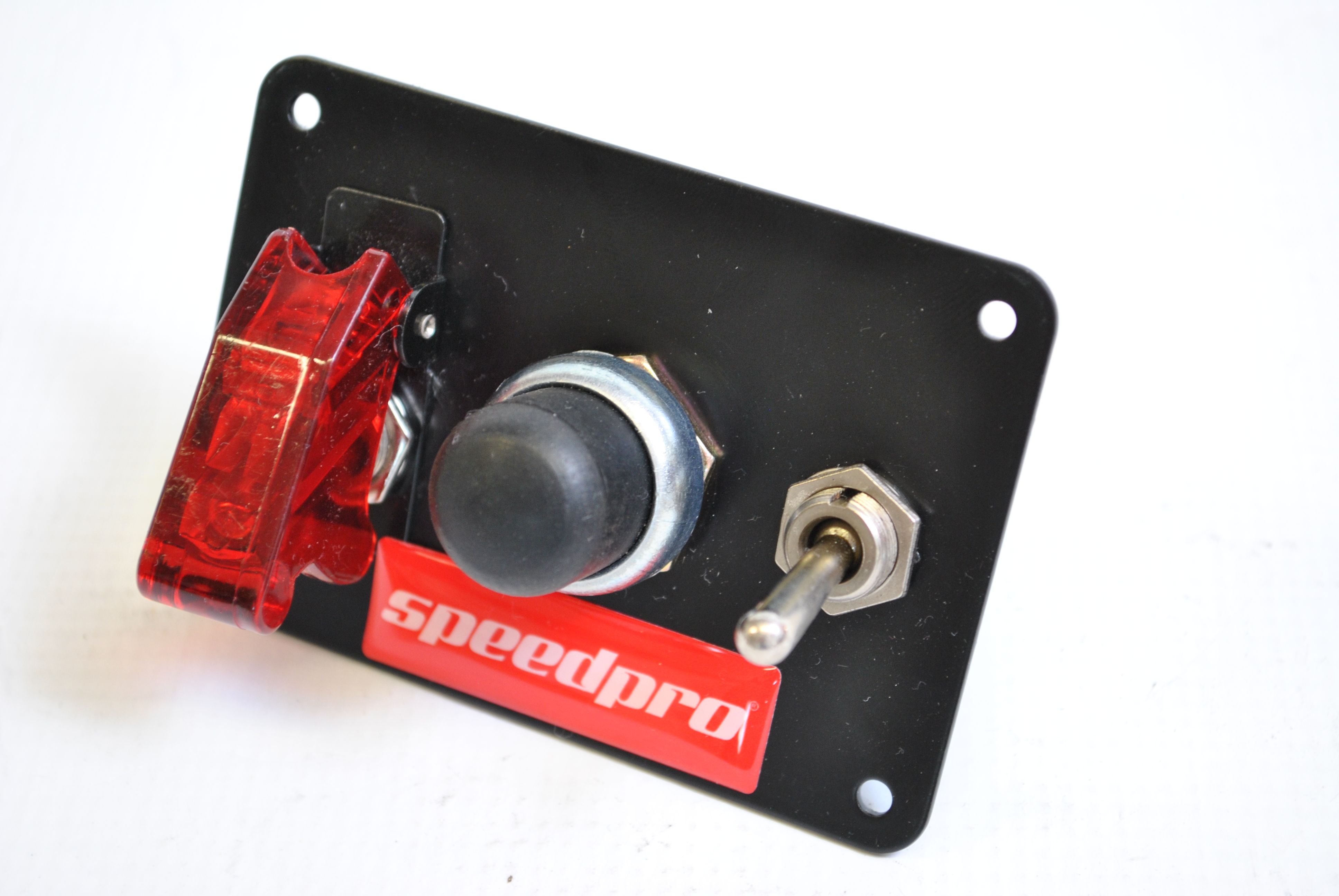 Speedpro startovací panel, 2x spínač, 1x startovací tlačítko - ALU