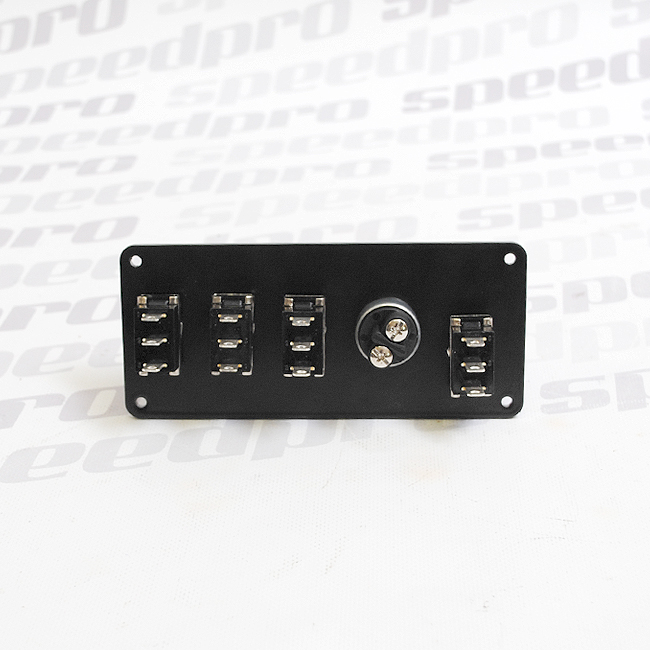 Speedpro startovací panel, 4x spínač, 1x startovací tlačítko - ALU - 3
